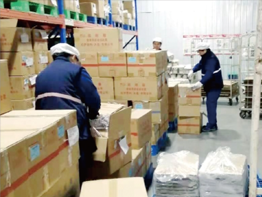 庫房入荷分揀區(qū)
